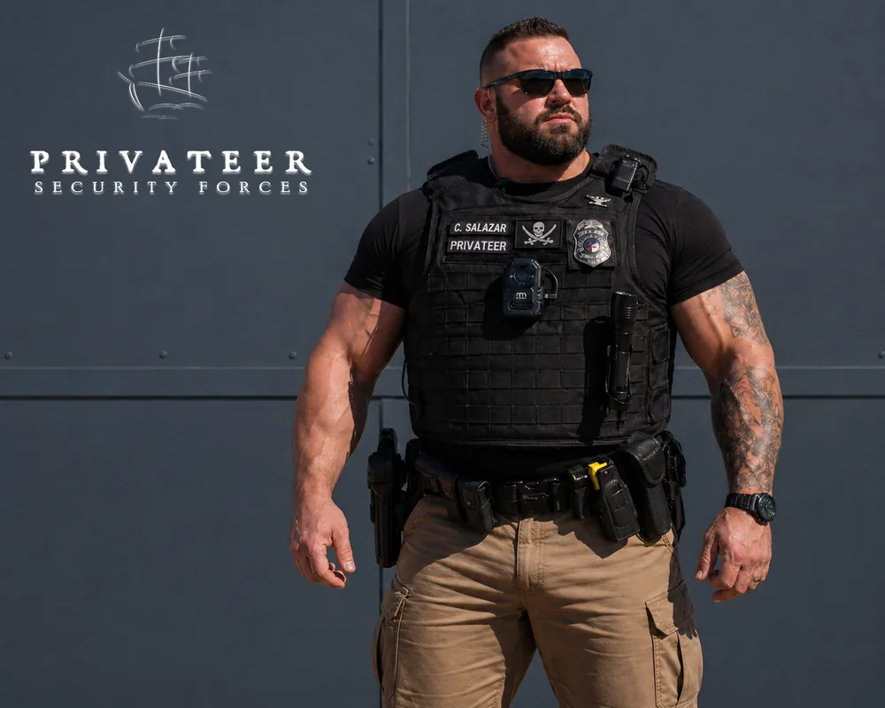 Privateer officer in tactical gear