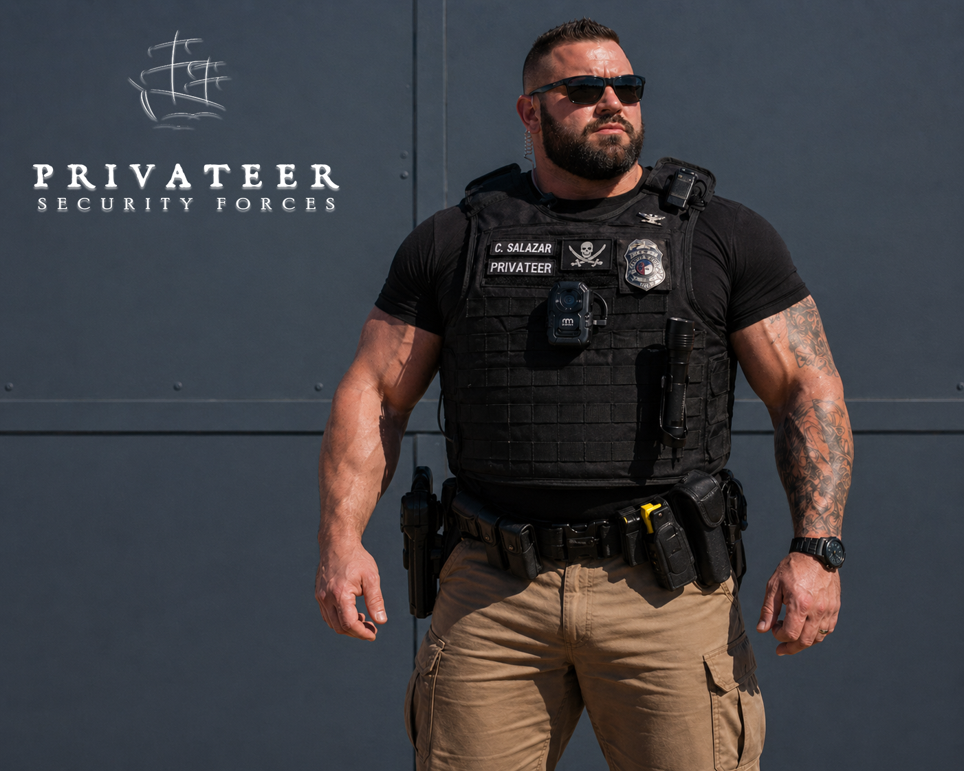 Privateer officer in tactical gear